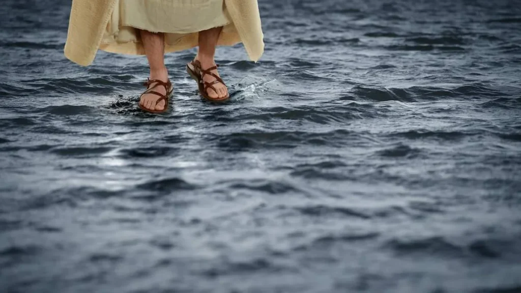 Imagem jesus andando sobre as aguas do artigo Dogmas da Igreja: Cada uma das naturezas em Cristo
