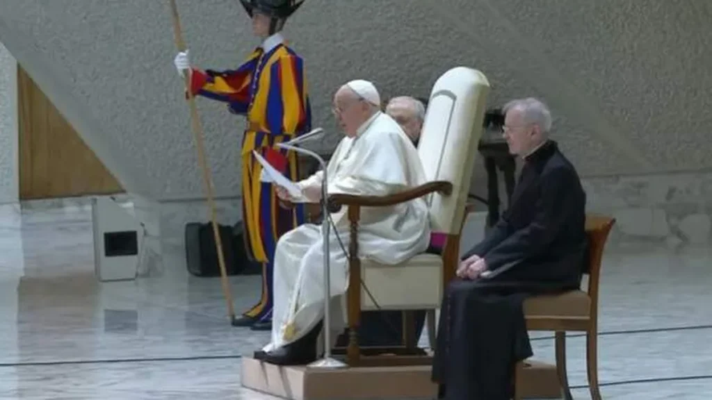 Imagem Papa Francisco em Audiencia Geral do artigo Papa reflete sobre vícios e virtudes na última Audiência Geral de 2023