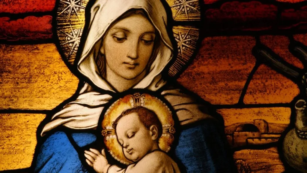 Imagem Virgem Maria com o Menino Jesus do artigo Vamos iniciar o ano com Jesus e Maria?