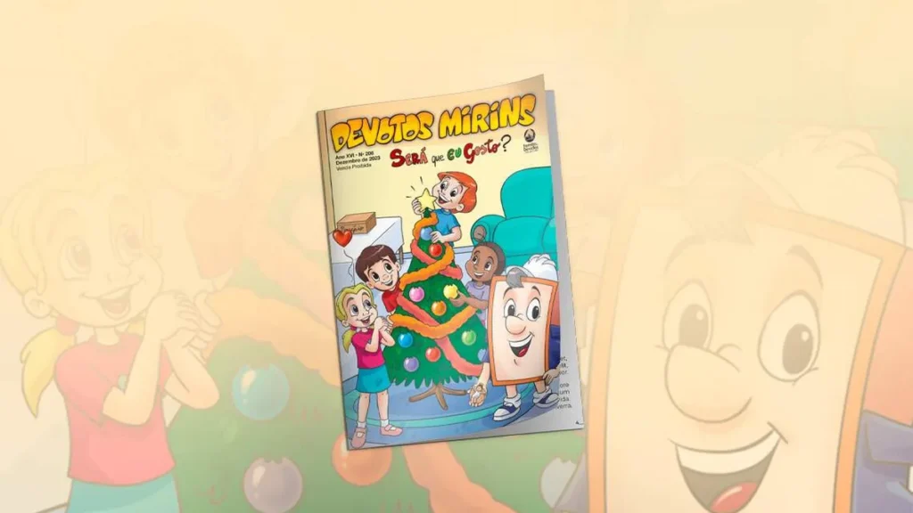 Imagem destaque revista dm dez do artigo Quais as novidades de dezembro da revista Devotos Mirins?