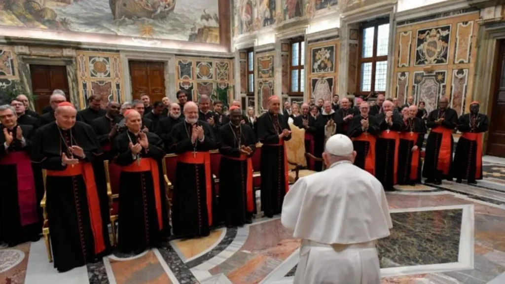 Imagem papa na plenaria do Dicasterio para a Doutrina da Fe do artigo Papa reforça a importância das bênçãos e da confirmação da fé