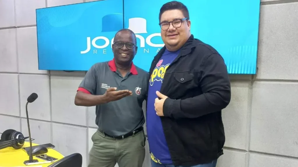 Imagem Padre Vanderlei em entrevista ao Jornal Regional do artigo Conheça o novo Diretor da Rádio Aparecida e Rádio POP, Pe. Vanderlei Sousa