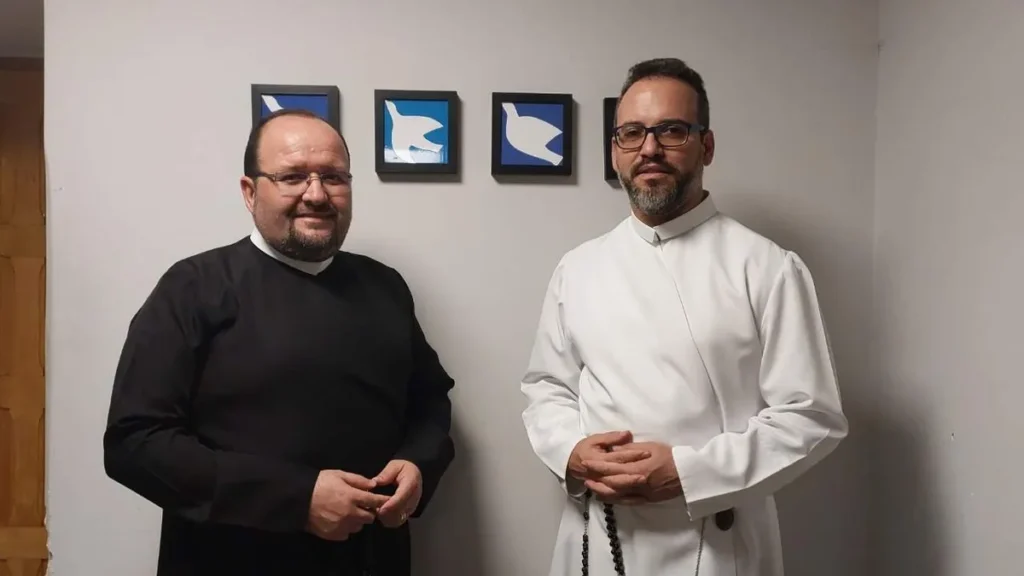 Promotores Vocacionais Irmão Joaquim Acassio Barbosa e Padre João Paulo Oliveira Ramos