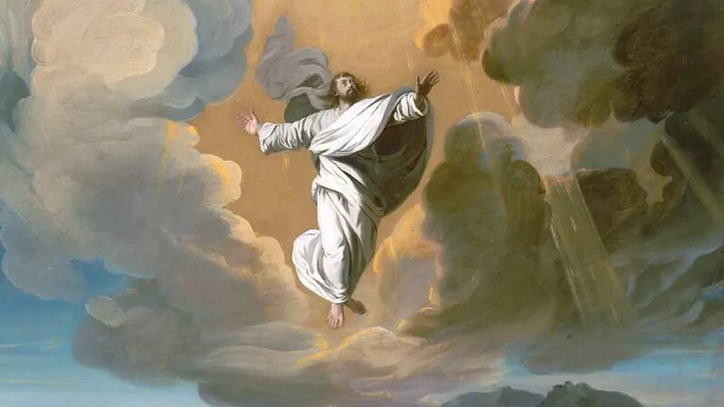 Imagem Solenidade da Ascensao de Jesus do artigo Dogmas da Igreja: Cristo subiu aos céus e está sentado à direita de Deus Pai