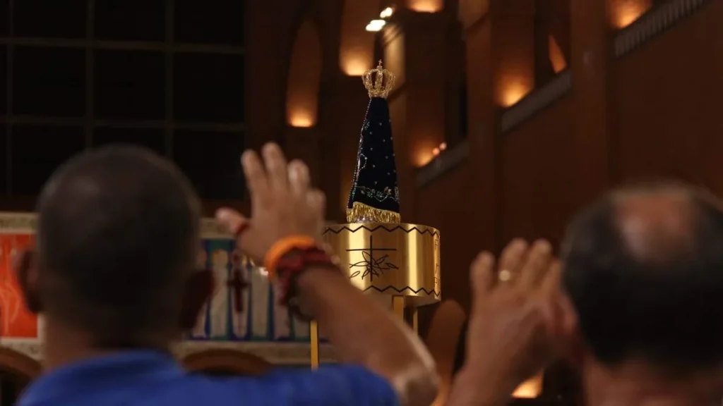 Imagem Missa de encerramento da 16 Romaria Nacional do Terco dos Homens do artigo Romaria Nacional do Terço dos Homens 2025 já tem data