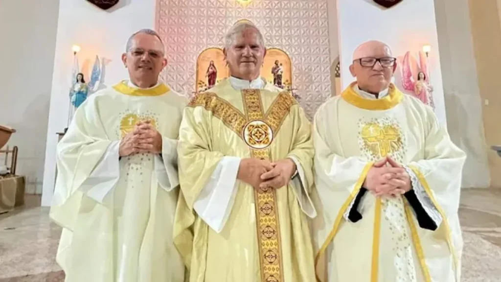 Imagem Padres Manoel Antonio Rodrigues e Jose Bernardino do artigo Padres são filhos de um dos primeiros homens do Terço