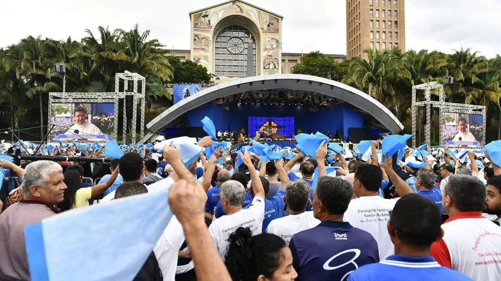 Imagem RdA Palavra Do Reitor Fev24 01 do artigo Maior romaria do Santuário de Aparecida, Terço dos Homens reúne milhares de peregrinos