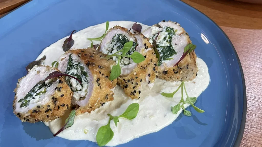 Imagem Frango com espinafre e ricota sabor de vida do artigo Frango com Espinafre e Ricota ao molho Mostarda – Sabor de Vida