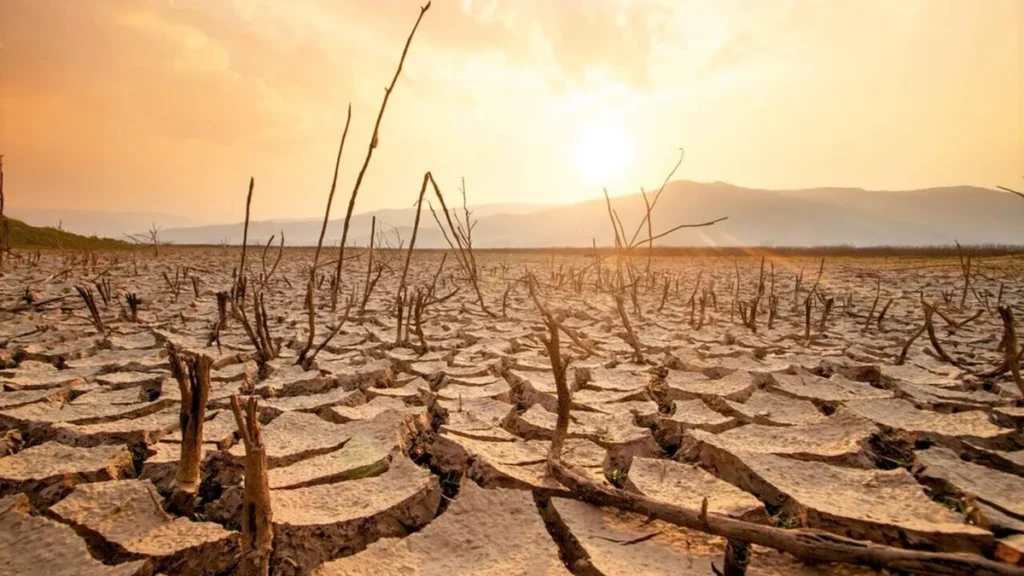 Imagem Sol e solo arido do artigo Como a Igreja Católica está atuando para combater a crise climática?