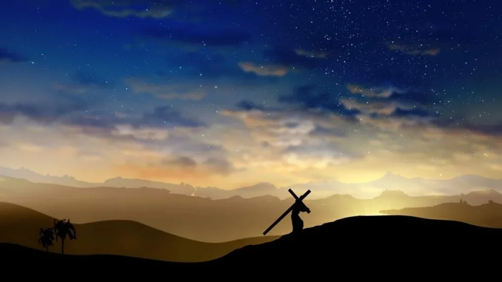 Imagem jesus carregando a cruz do artigo Para viver bem a Semana Santa
