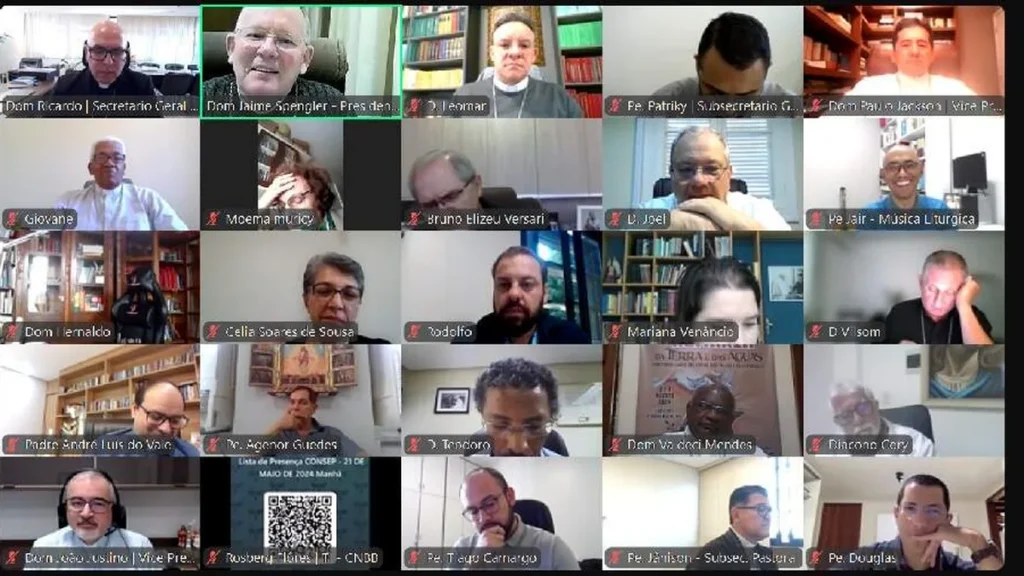 Imagem Consep 21 05 2024 do artigo Em reunião do CONSEP bispos lembram situação no RS