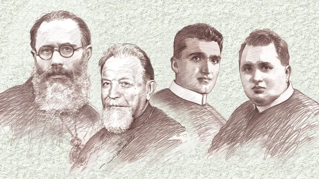 Os mártires da fé Basílio, Nicolau, Zenão e Ivan