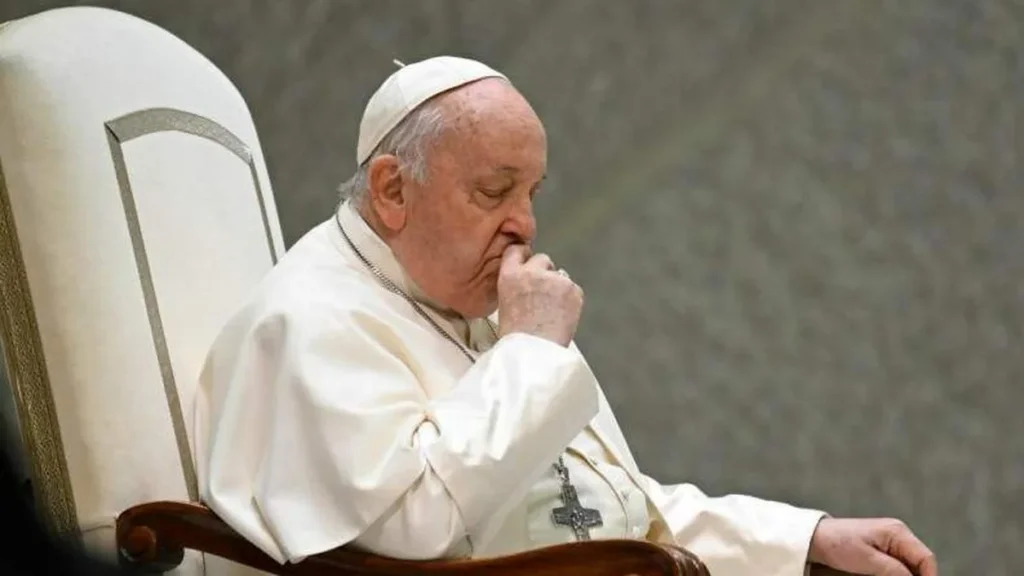 Imagem Papa triste do artigo “É uma ilusão”, afirma Papa sobre a liberação do consumo de drogas