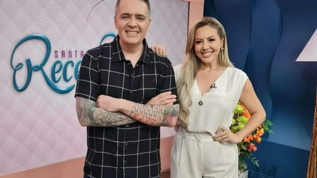 Imagem chef leo e abiane do artigo "Santa Receita" exibe Minicurso de caldos e sopas para o inverno