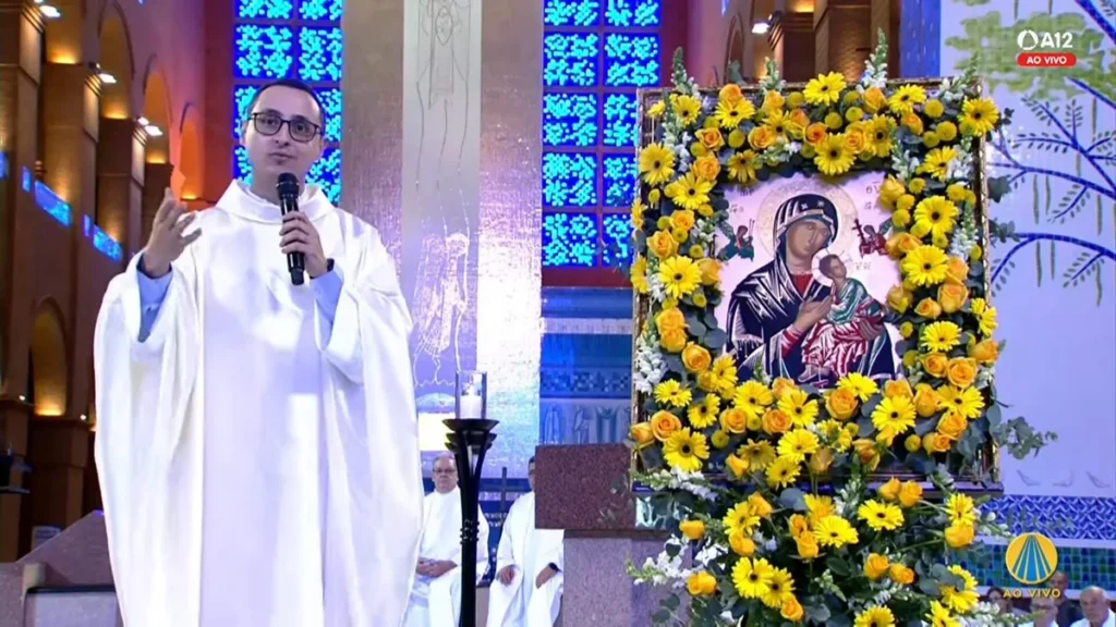 Imagem Missa em honra a NS do Perpetuo Socorro 2024 do artigo Fiéis celebram Nossa Senhora do Perpétuo Socorro no Santuário Nacional de Aparecida