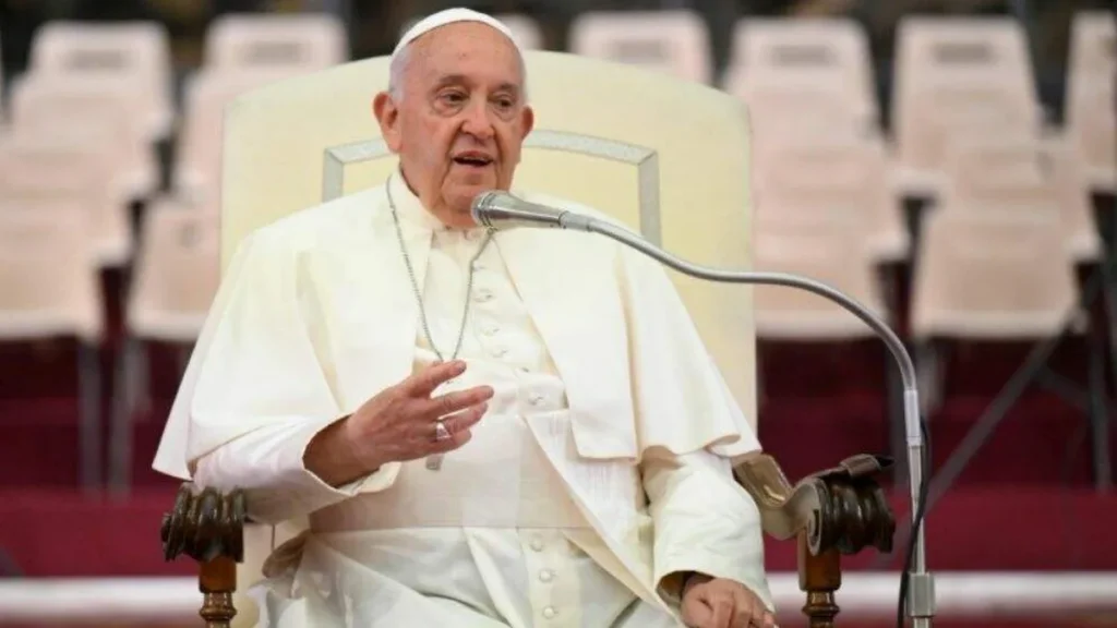 Imagem papa em encontro de corais do artigo Papa se encontra com participantes do IV Encontro Internacional de Corais