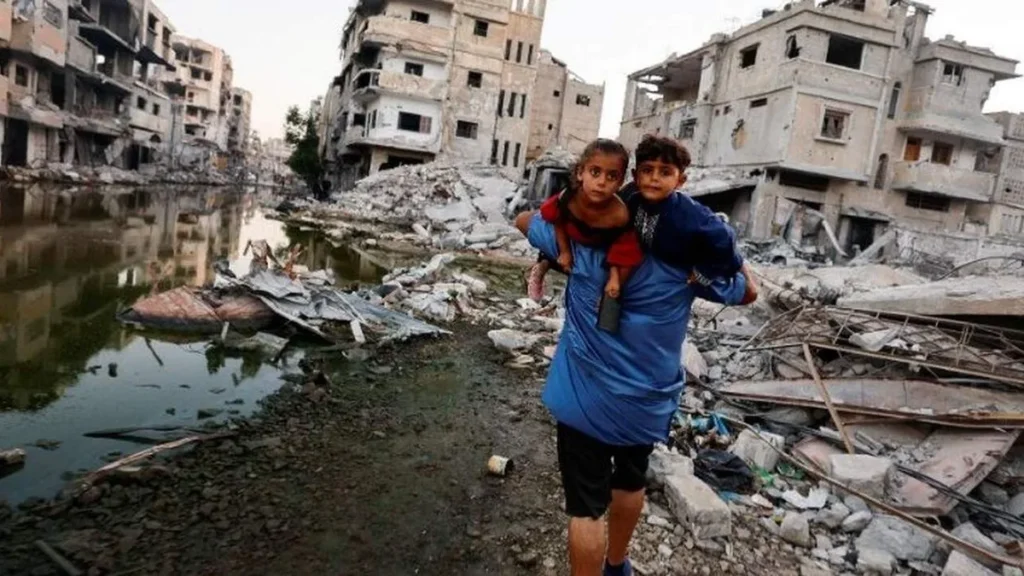 Imagem Gaza do artigo Hamas e Israel negociam cessar-fogo e troca de prisioneiros em Gaza