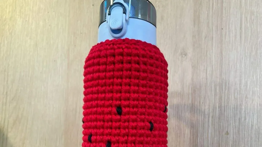 Imagem suporte para garrafa de agua em croche faca voce mesmo do artigo Suporte para garrafa de água em crochê - Faça Você Mesmo