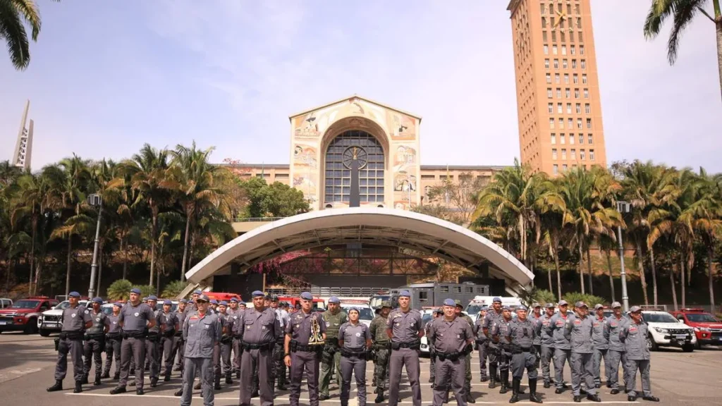 Imagem Lancamento da Operacao Romeiro 2023 no Santuario Nacional do artigo Polícia Militar prepara detalhes para a Operação Romeiro