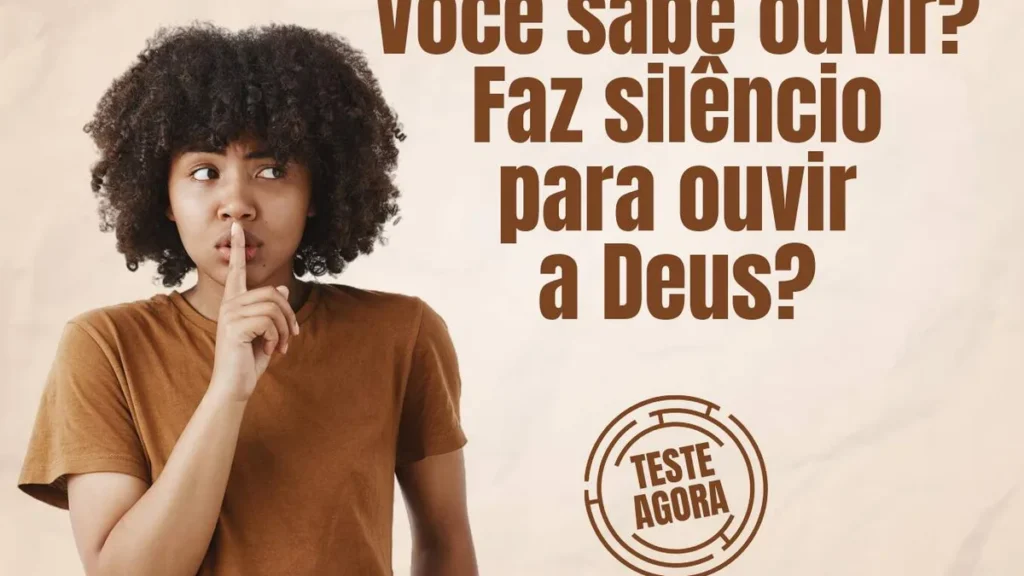 Imagem Teste JM Ouvir Deus 01 do artigo Teste: Você sabe ouvir? Faz silêncio para ouvir a Deus?