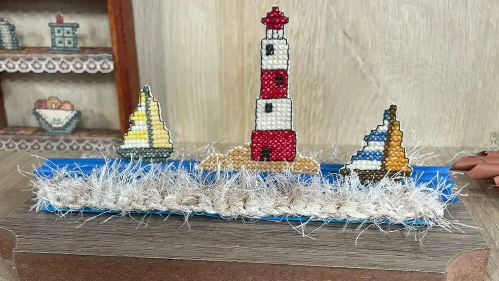 Imagem veleiros em bordado endurecido 3d faca voce mesmo do artigo Veleiros em bordado endurecido 3D - Faça Você Mesmo