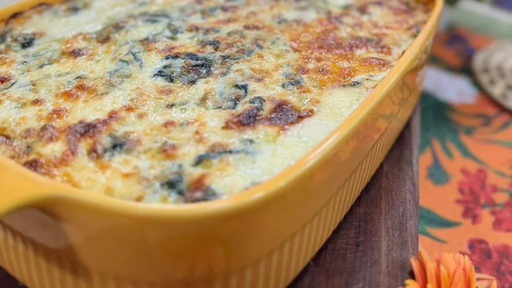 Imagem batata gratinada com espinafre santa receita do artigo Batata Gratinada com Espinafre - Santa Receita