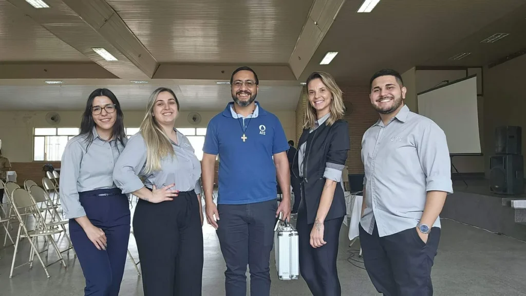 Imagem Equipe A12 em evento da PASCOM do artigo A12 fala de evangelização digital em evento da Diocese de Itaguaí (RJ)