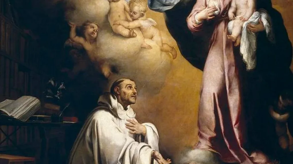 Imagem Sao Bernardo de Claraval e Nossa Senhora do artigo Oração de São Bernardo a Nossa Senhora