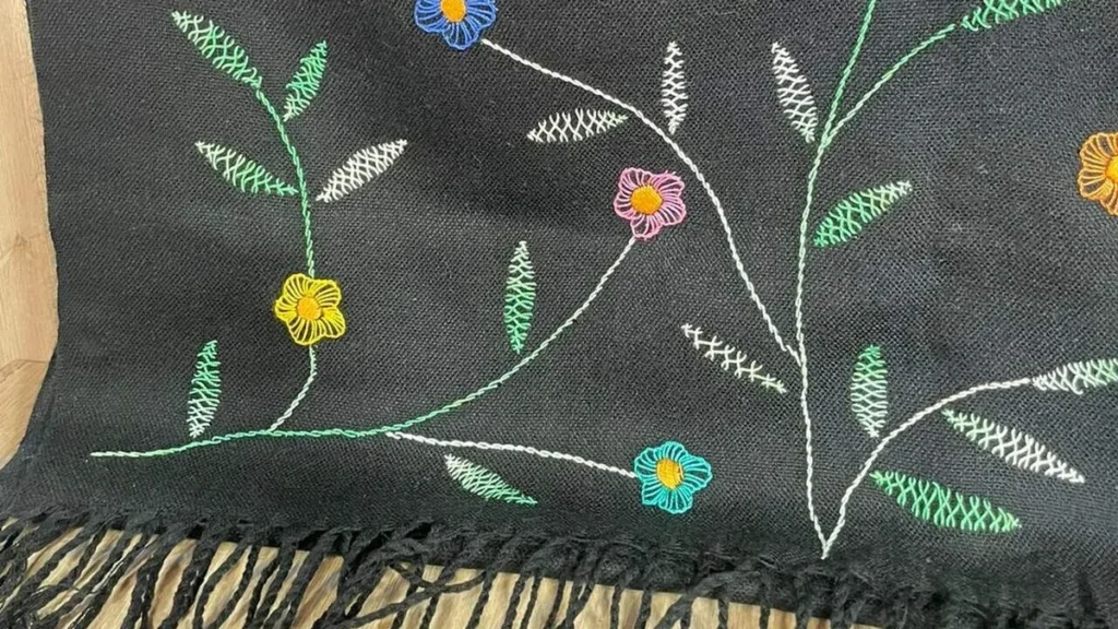 Imagem pashmina bordada faca voce mesmo do artigo Pashmina bordada - Faça Você Mesmo