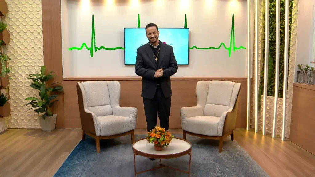 Imagem SFE 21 9 Reproducao TV Aparecida 1 do artigo "Saúde e Fé" destaca o Dia Mundial do Pulmão e as doenças respiratórias