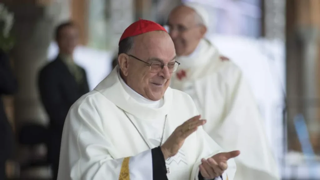 Imagem Dom Damasceno e o Papa do artigo Assista ao Arquivo A sobre Dom Damasceno e sua trajetória de fé