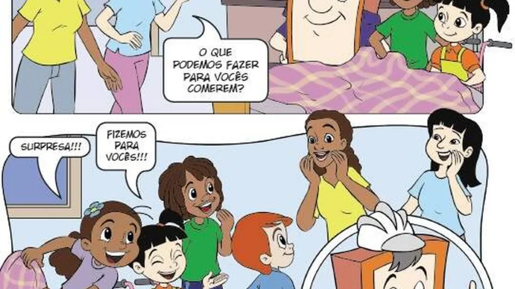 Imagem Tirinha Devotos Mirins outubro de 2024 do artigo Que a esperança e a simplicidade contagiante das crianças nos inspirem e nos motivem sempre