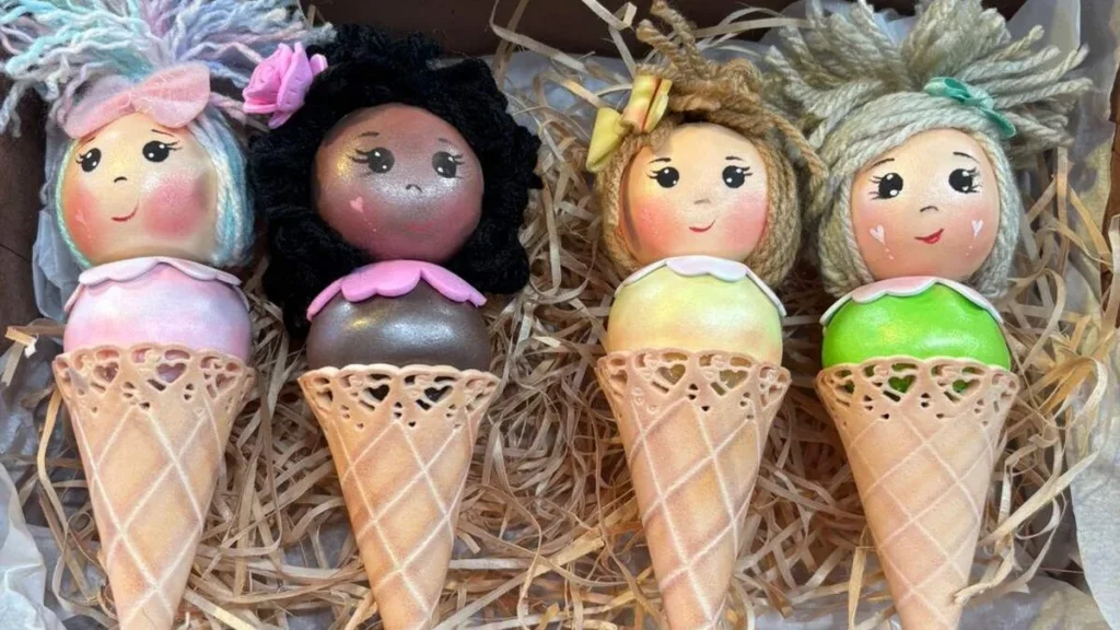Imagem boneca sorvetinho eva faca voce mesmo do artigo Boneca Sorvetinho em EVA - Faça Você Mesmo