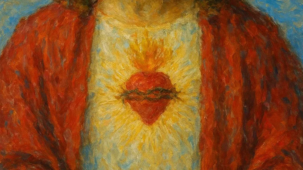 Imagem Sagrado Coracao de Jesus do artigo Rezemos ao Sagrado Coração de Jesus nesta 1ª sexta-feira de outubro