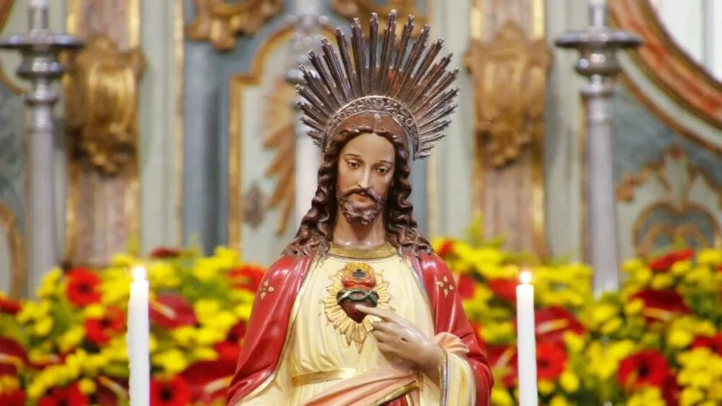 Imagem Sagrado Coracao de Jesus do artigo Dilexit nos: os santos a quem Cristo amou e que amaram Seu Sagrado Coração