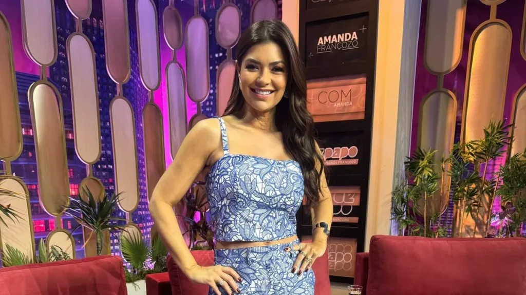 Imagem amanda francozo do artigo Amanda Françozo recebe o neto do humorista Mussum em seu programa