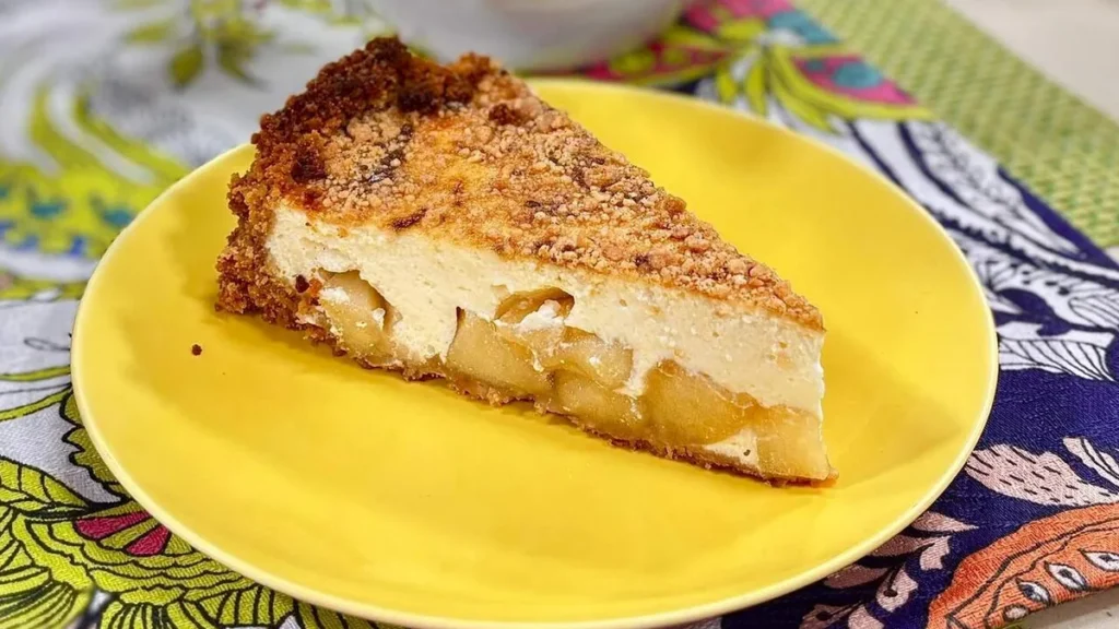 Imagem cheesecake de maca santa receita do artigo Cheesecake de Maça - Santa Receita
