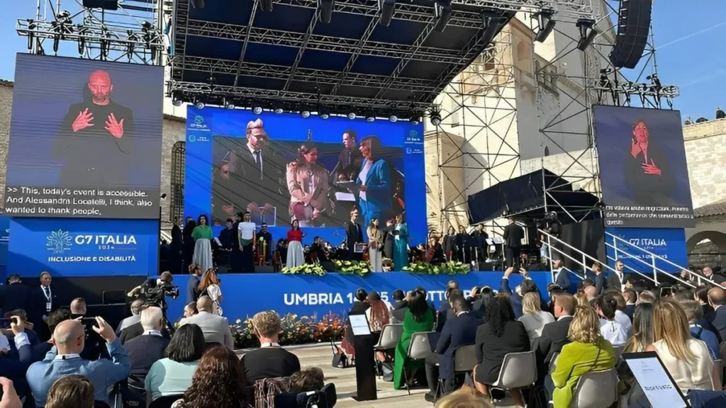 Imagem g7 da inclusao do artigo 'G7 da Inclusão' discute direitos de pessoas com deficiência e apresenta carta ao Papa