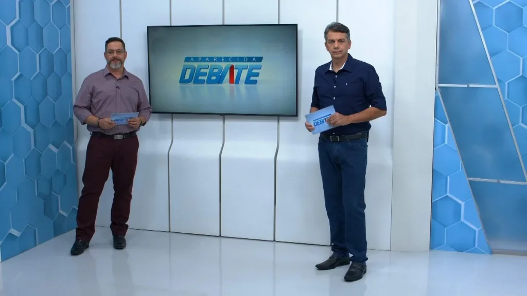 Imagem APD 1211 Reproducao TV Aparecida 1 do artigo "Aparecida Debate" conversa sobre mudanças climáticas e racismo ambiental