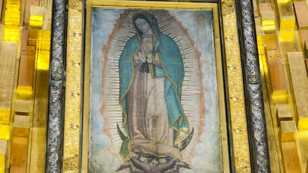 Imagem Quadro com a imagem de Nossa Senhora de Guadalupe do artigo Mãe do Céu morena, Rainha da América
