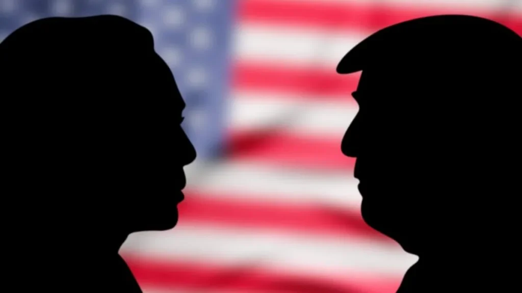 Imagem kamala harris e donald trump do artigo Sistema eleitoral americano é totalmente diferente do brasileiro