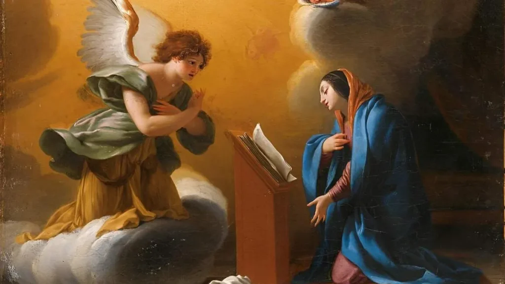 Imagem Anunciacao do Anjo Gabriel a Nossa Senhora do artigo A coragem de Maria ao dizer um sim definitivo a Deus