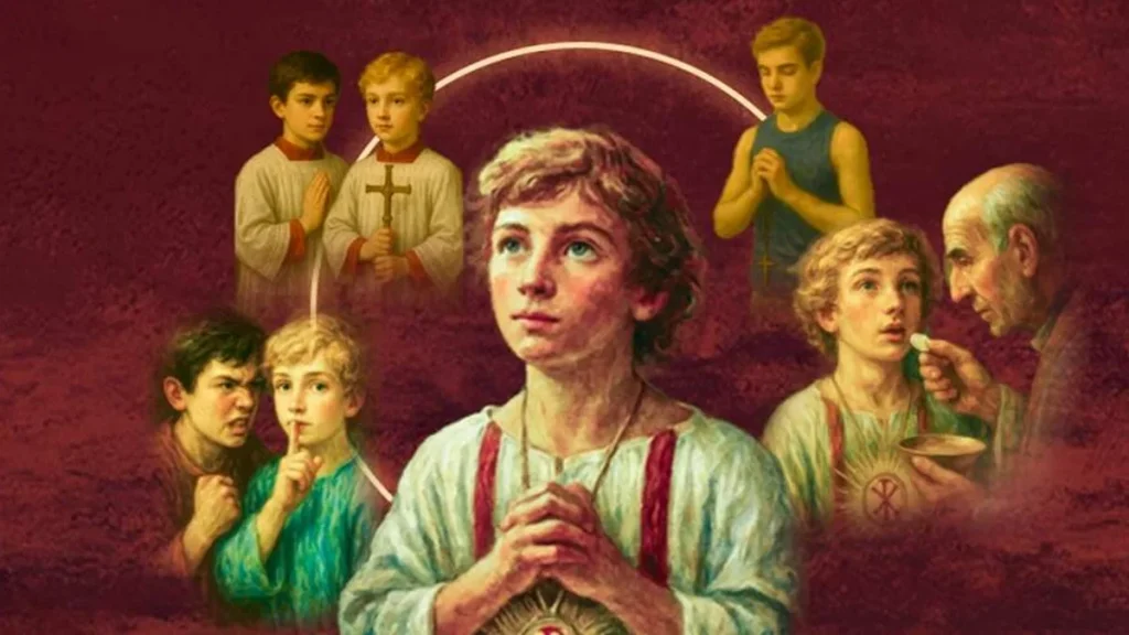 Imagem emanuelle reis como coroinha do artigo A rotina de São Tarcísio pode te inspirar a ser santo!