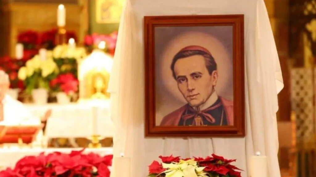 No detalhe, São João Neumann, na Igreja de Santo Afonso, em Roma.
