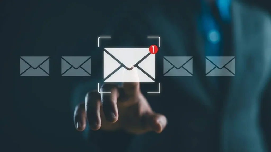 Imagem mao humana clicando em notificacao de e mail do artigo Conheça brasileiros que participarão do Jubileu das Comunicações