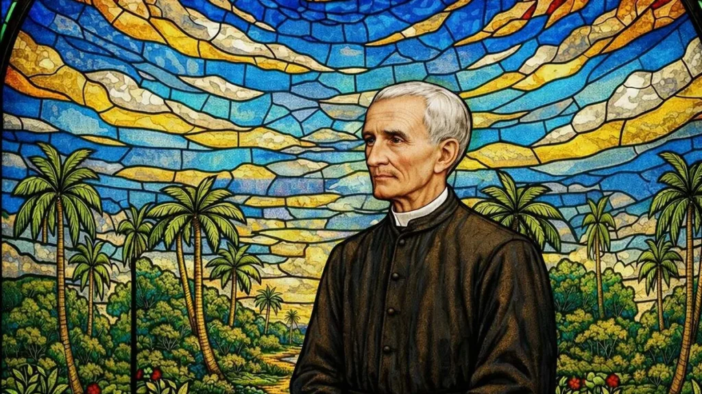 Imagem Pedro Donders Apostolo do Suriname Vitral do artigo Beato Pedro Donders: apóstolo e missionário do Suriname