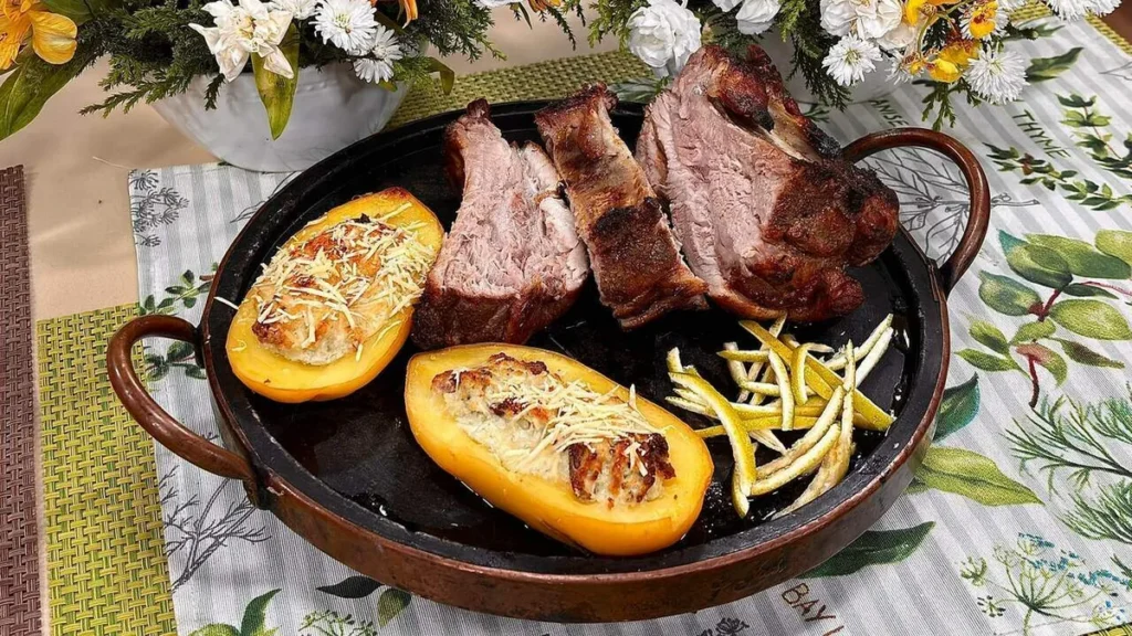 Imagem costela com batata santa receita do artigo Costela Suína Na Pressão E Batata Recheada – Santa Receita