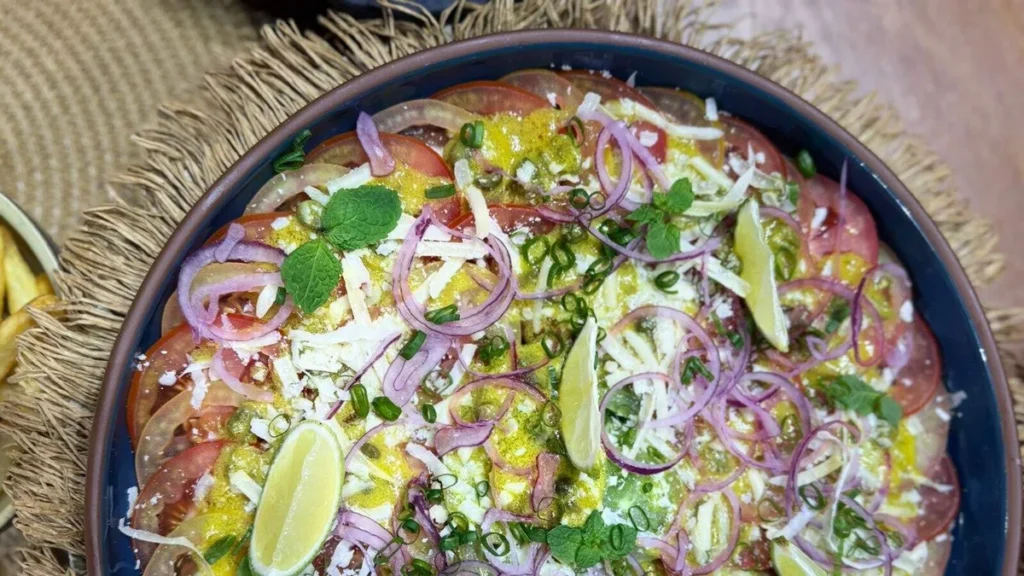 Imagem carpaccio tomate do artigo Tartar e Carpaccio de Tomate – Sabor de Vida