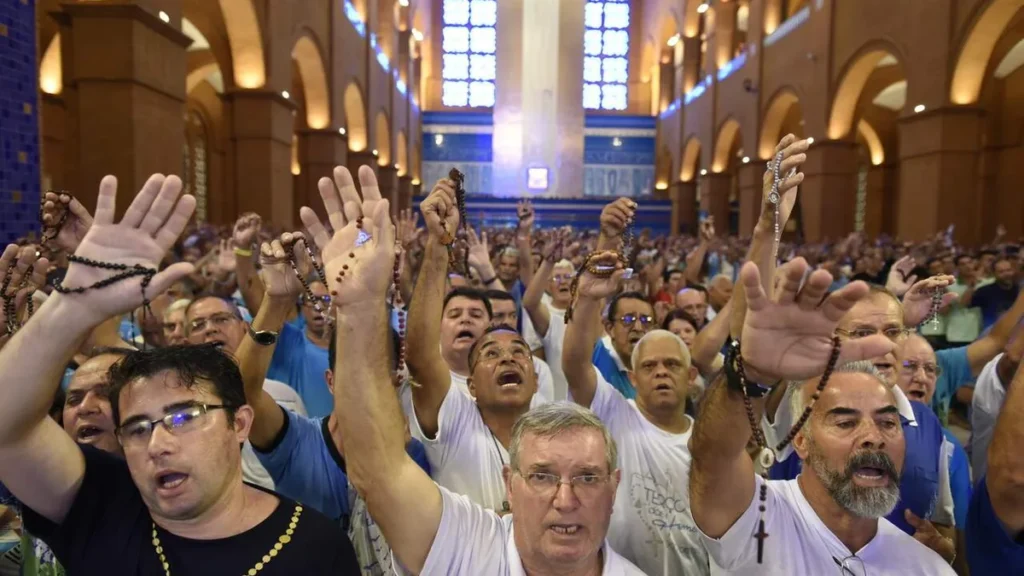 Imagem Terco dos Homens em 2019 do artigo Tire suas dúvidas sobre a Romaria do Terço dos Homens