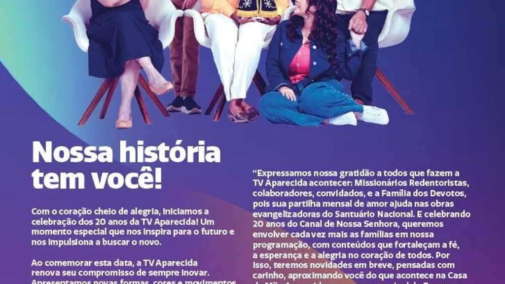 Imagem nossa familia print do artigo Nossa história tem você!